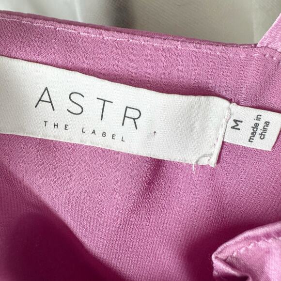 ASTR Ellison Satin Pink Slip Mini Dress Size Medium - Picture 3 of 10